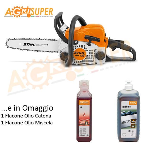 Motosega Stihl ms 170 con lama da cm. 35 olio lubrificante in omaggio