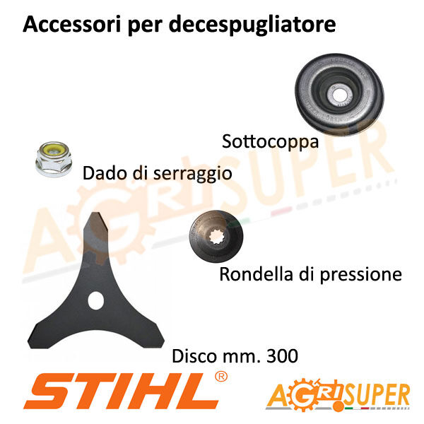 Accessori disco per decespugliatore STIHL con asta da mm. 26