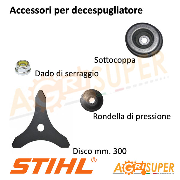 reflejar Plano Muñeco de peluche Accessori disco per decespugliatore STIHL con asta da mm. 26