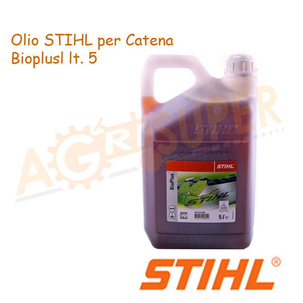 Olio STIHL Bioplus da litri 5 per catena motosega - AgriSuper